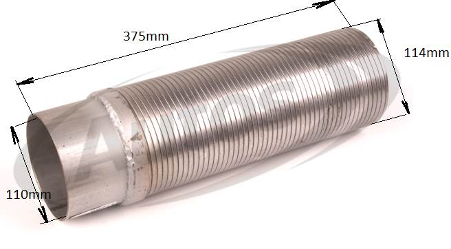 Trubka výfuku přední - pružný díl MAN TGA, F2000