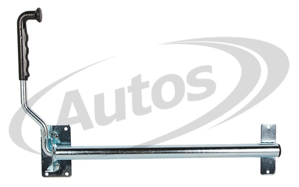 Páka zajištění návěsových vrat 465mm dlouhý, 6x pr.6mm, pozink UNI