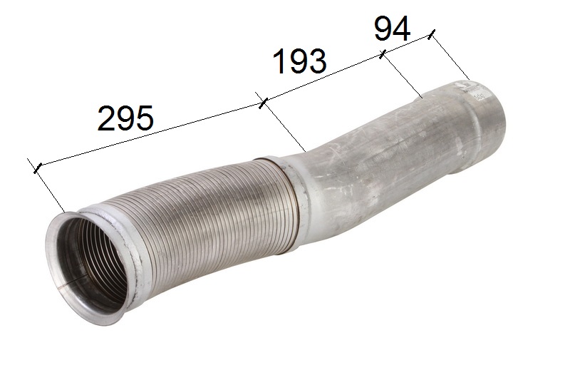 Trubka výfuku přední s pružným dílem MERCEDES Actros OM501