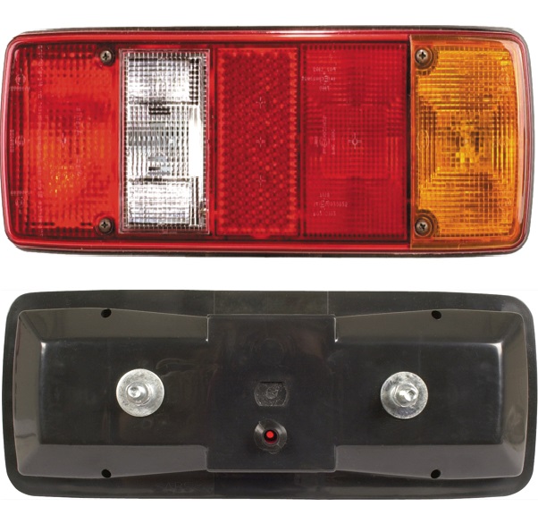 Svítilna zadní 5-dílná 343x133x73,5 P MAN, MERCEDES