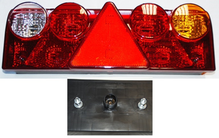 Svítilna zadní P EUROPOINT II s trojúhelníkem