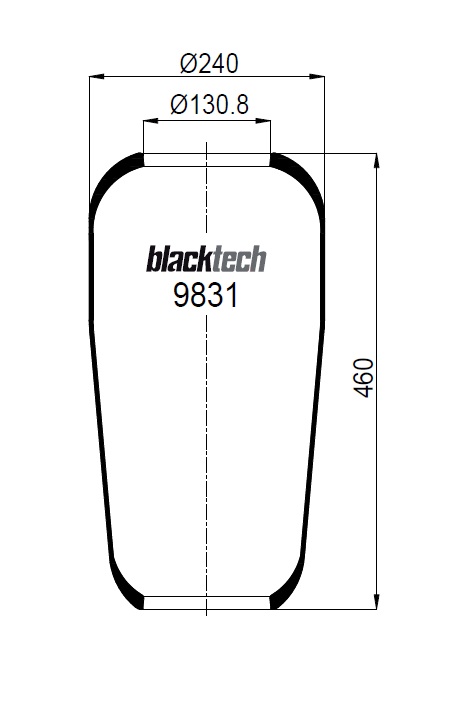 Vlnovec pérování 9831 guma MAN, VOLVO, MERCEDES, BPW - výprodej
