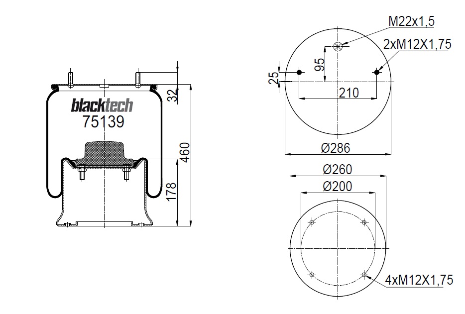 Vlnovec pérování kompletní - železný zvon SCHMITZ