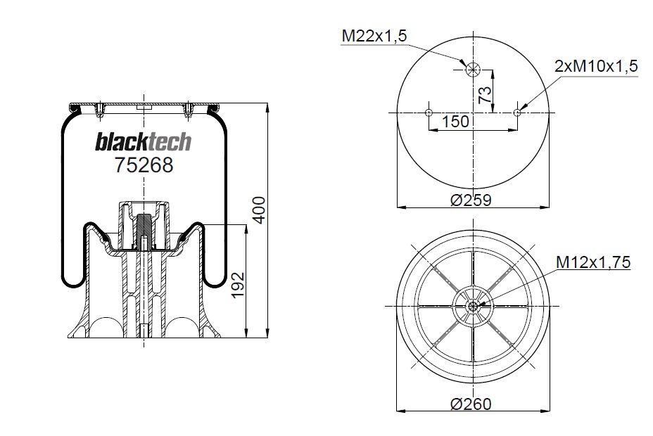 Vlnovec pérování RML75268CP6 kompletní SCHMITZ, ROR