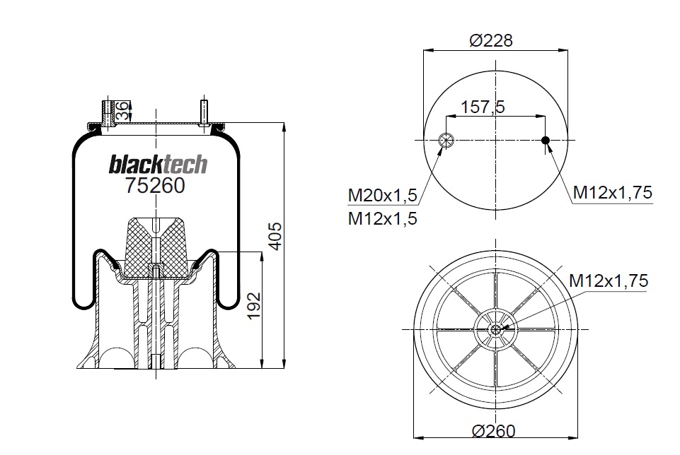 Vlnovec pérování kompletní - plastový zvon SMB, FRUEHAUF