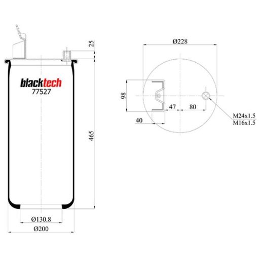 Vlnovec pérování RML77527 bez zvonu VOLVO FH12