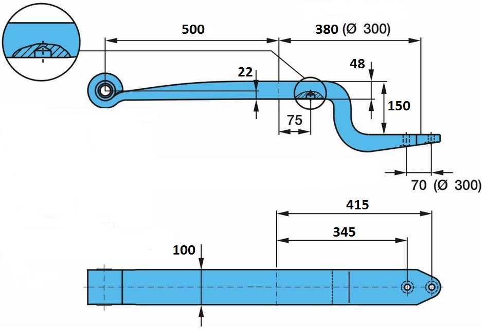 Pero listové 500/380 1 list BPW