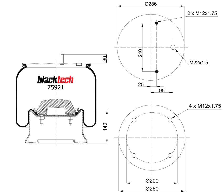 Vlnovec pérování kompletní - železný zvon SAF 2918V 