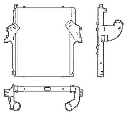 Chladič vzduchu 752x978x68 Intercooler MERCEDES Actros 2