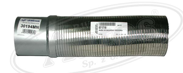 Trubka výfuku - pružný díl 110x415 s koncovkou MAN TGA,TGS,TGX Euro 4