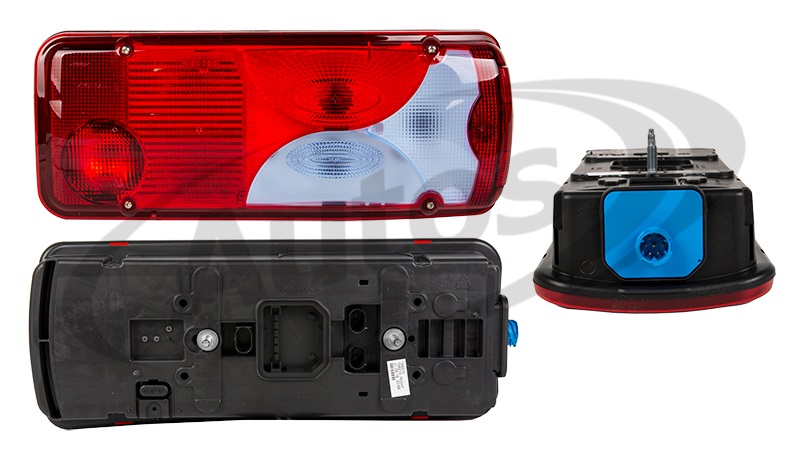 Svítilna zadní 7-dílná 400x160x88 se zásuvkou P MAN TGA, TGL