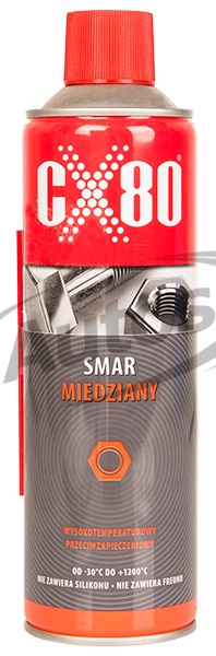 Sprej měděný CX 80 od -30°C do +1200°C, 500ml