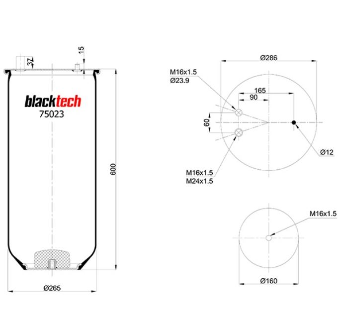 Vlnovec pérování RML75023 bez zvonu RVI Magnum, Premium