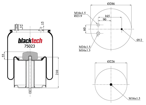 Vlnovec pérování kompletní - železný zvon RVI Magnum, Premium