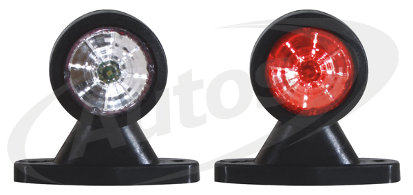 Svítilna poziční - tykadlo L/P 12V/30V FT-009A LED č/b krátká, kabel 0,5m