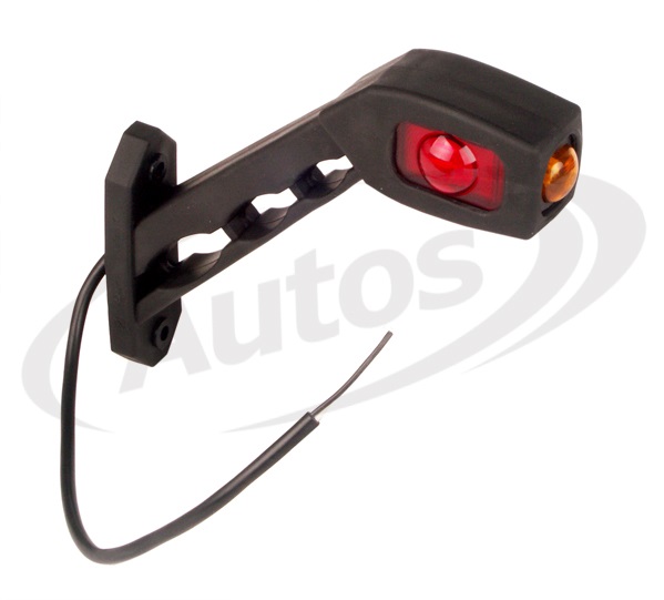 Svítilna poziční - tykadlo P 12V/24V 0,2/0,4W LED č/b/ž, dlouhá, kabel 0,5m