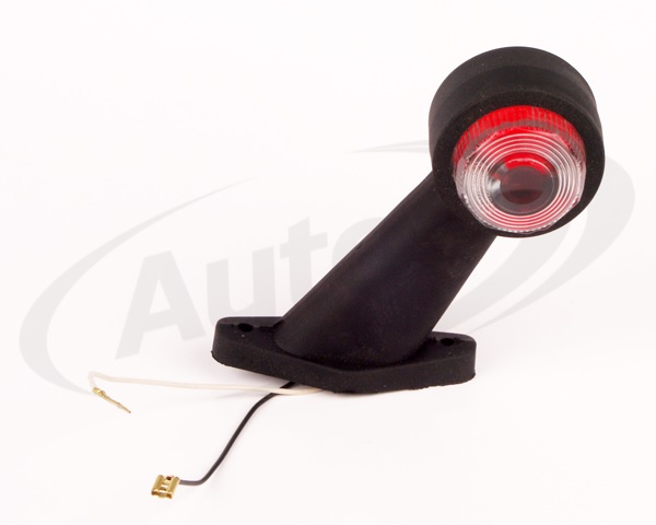 Svítilna poziční - tykadlo L/P 12V/30V FT-009C/Ż č/b krátká, kabel 0,5m