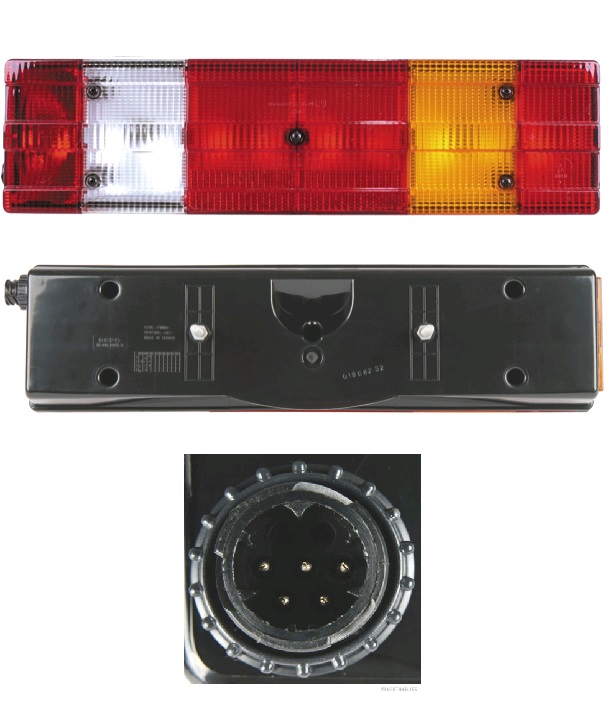 Svítilna zadní 6-dílná 525x139x84 P MERCEDES Actros, Axor