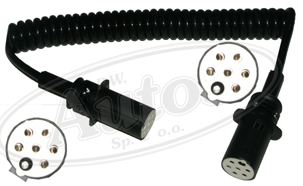 Kabel propojovací pomocný 7pin 24V, typ S /4,2m plast