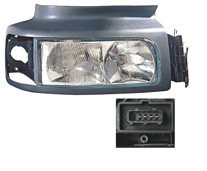 Světlomet hlavní bez směrovky P RVI Premium,Kerax, Midlum 