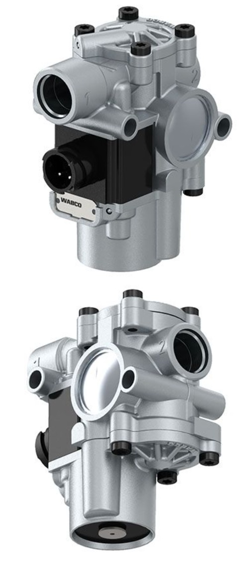 Ventil ABS BR9154 24V bajonet 2xM22x1,5 DAF,SCANIA,VOLVO,MERCEDES,RVI,IVECO bez kabelu