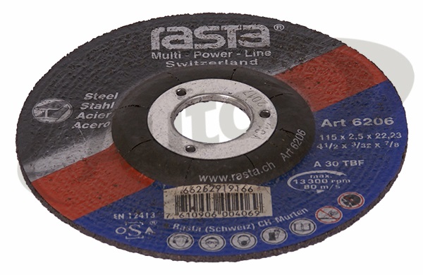 Kotouč řezný na ocel 115x2,5x22 -"RASTA"