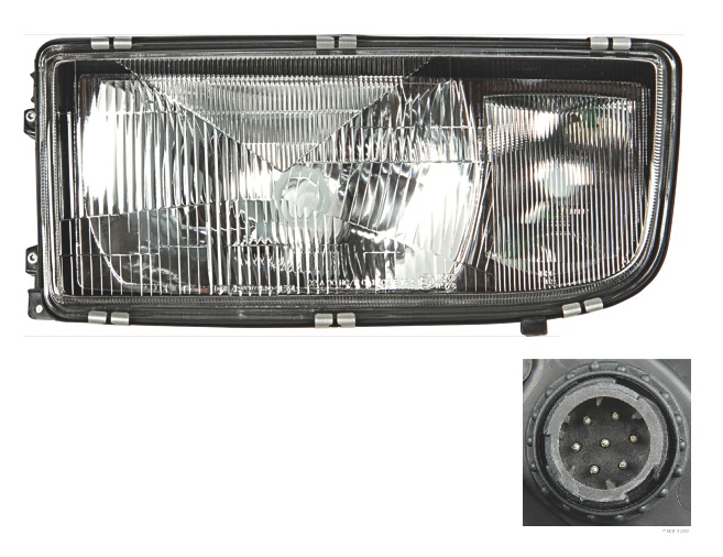Světlomet hlavní L s mlhovkou MERCEDES Actros 1843