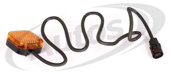 Svítilna poziční 12V-24V/65x65x29,5 LED oranžová, kabel 1,5m MAN L2000,M2000, TGA,TGL,TGX
