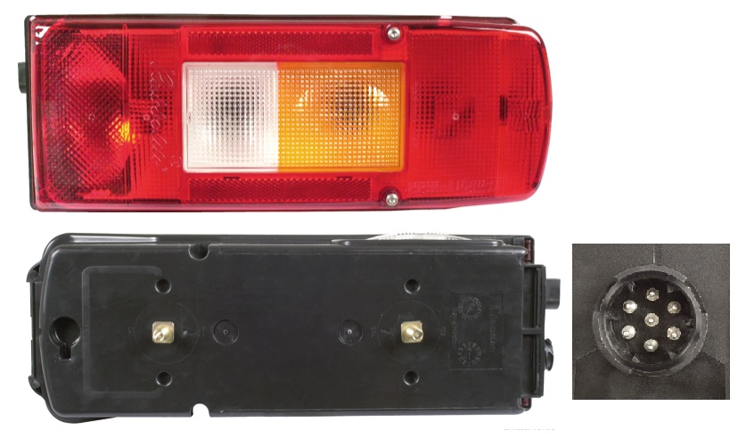 Svítilna zadní 7-dílná 370x130x89 P VOLVO FH12, FM9