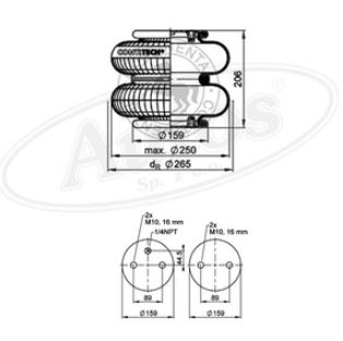 Vlnovec pérování zvedací - kompletní SCANIA P,G,R,T od 01.2003/ 94,114,124,144,164, SAF