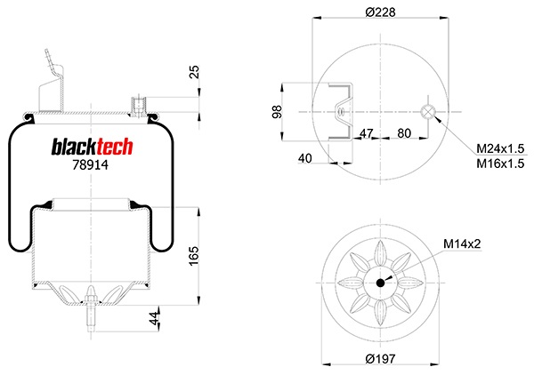 Vlnovec pérování RML 78914C kompletní PN/ZN VOLVO FH12