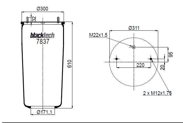 Vlnovec pérování RML 7837 bez zvonu GIGANT