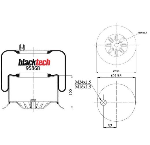 Vlnovec pérování RML95868C9 MERCEDES Atego, Actros