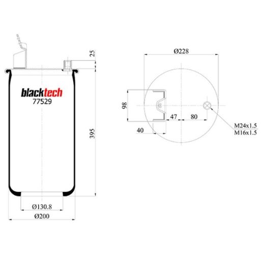 Vlnovec pérování RML77529 bez zvonu VOLVO FH12