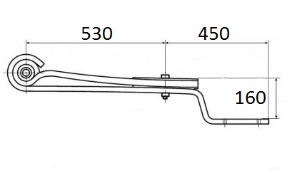 Pero listové lomené 530/470 2 listy ROR,PANAV