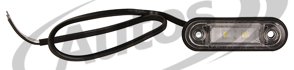 Svítilna poziční FT15B/12V-30V/80x20x22 LED bílá s kabelem 