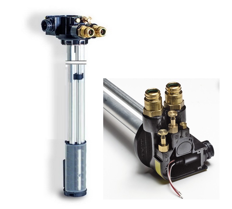 Snímač výšky paliva-sání 643mm SCANIA P,G,R,T, 94,114,124,144