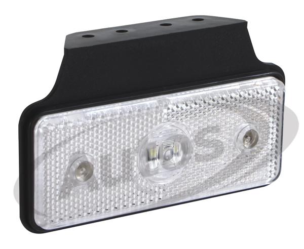 Svítilna poziční 12V/24V 110x45 LED bílá s držákem