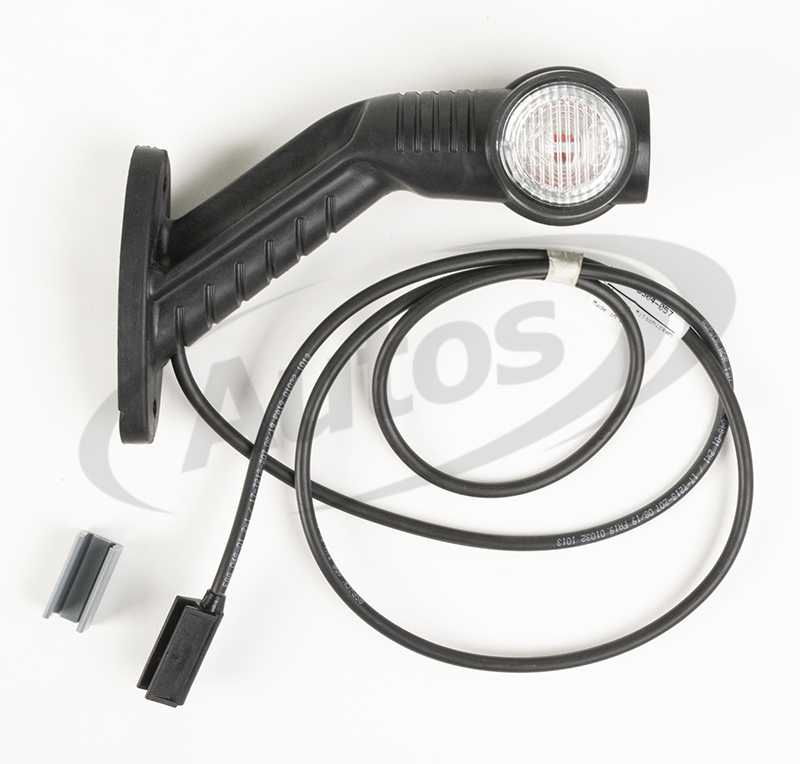 Svítilna poziční - tykadlo P SUPERPOINT III 12V/30V LED č/b/o, koncovka P&R, kabel 1,25m