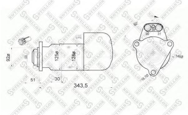 Startér 24V/6,6kW RVI Magnum 390,430,470,560,E.Tech CLM385/CBH320