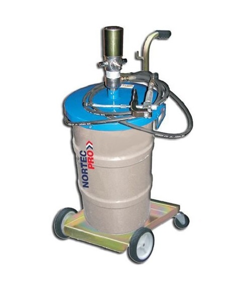 Maznice přepravní pneumatická, pro sudy 18/30kg, s čerpadlem 50:1, hadice 1/4"- 4m