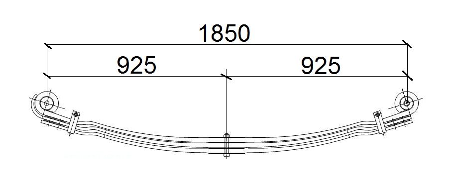 Pero listové 925/925 3 listy přední MAN TGA