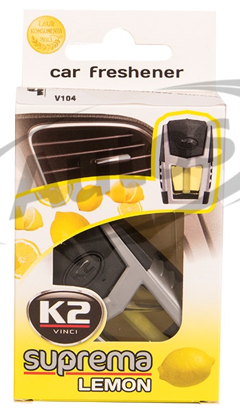 Osvěžovač vzduchu do auta K2 SUPREMA CITRON, 8ml 