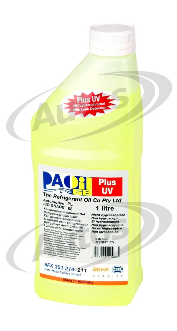 Olej do klimatizace s kontrastní látkou PAO 68 PLUS UV, 1l