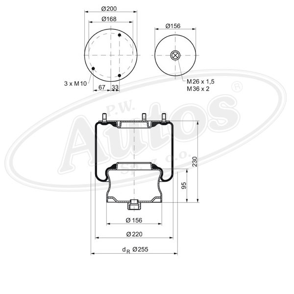Vlnovec pérování 819NP01 se zvonem PN/ZN MERCEDES Vario