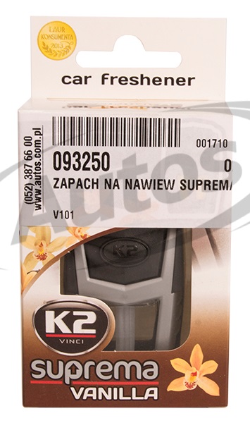 Osvěžovač vzduchu do auta K2 SUPREMA VANILIA, 8ml 