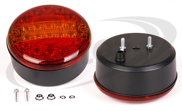 Svítilna zadní 3-dílná 9V/33V pr.140mm L/P LED