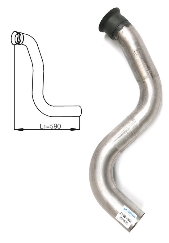 Trubka výfuku vstupní 1. díl MERCEDES Atego 