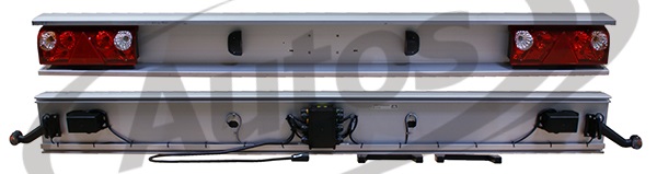 Nárazník zadní vlek 2400mm, hliník EUROPOINT II LED