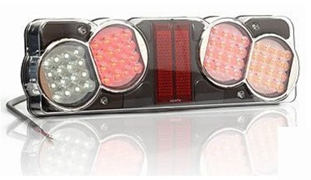 Svítilna zadní P 24V LED bez osvětlení SPZ, kabel 2m